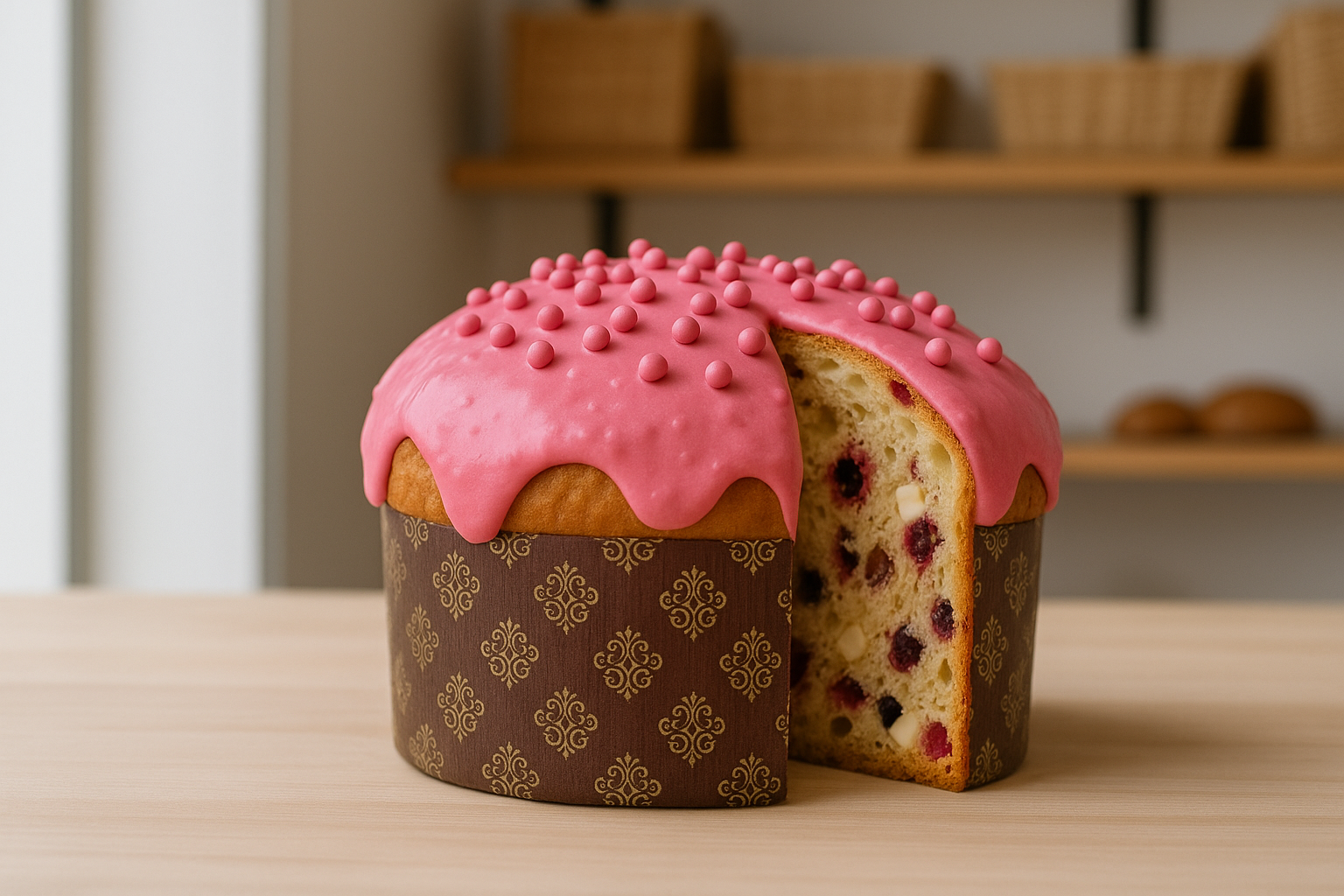 Panettone ai frutti di bosco